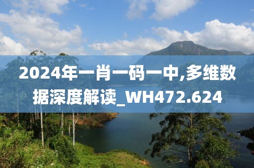 2024年一肖一碼一中,多維數(shù)據(jù)深度解讀_WH472.624