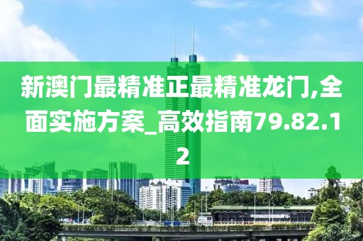 新澳門最精準正最精準龍門,全面實施方案_高效指南79.82.12