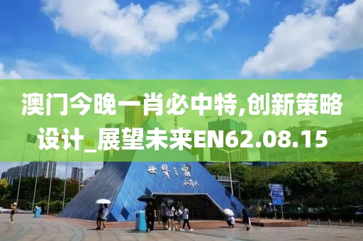澳門今晚一肖必中特,創(chuàng)新策略設(shè)計(jì)_展望未來EN62.08.15