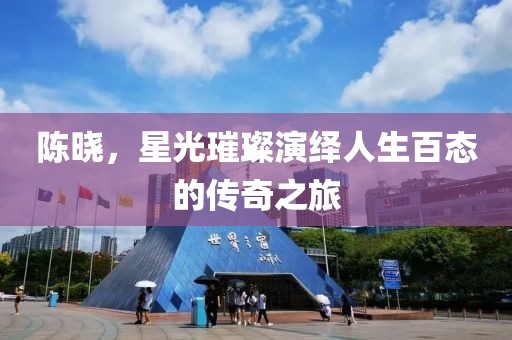 陳曉，星光璀璨演繹人生百態(tài)的傳奇之旅