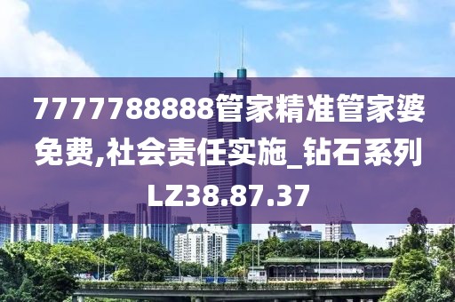7777788888管家精準管家婆免費,社會責任實施_鉆石系列LZ38.87.37