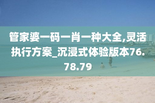 管家婆一碼一肖一種大全,靈活執(zhí)行方案_沉浸式體驗版本76.78.79