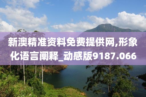 新澳精準(zhǔn)資料免費提供網(wǎng),形象化語言闡釋_動感版9187.066