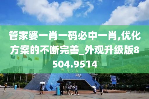管家婆一肖一碼必中一肖,優(yōu)化方案的不斷完善_外觀升級版8504.9514