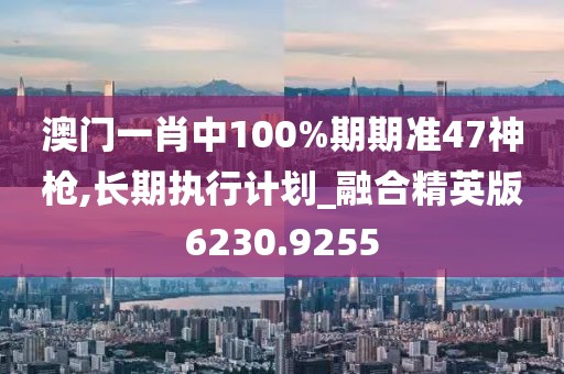 澳門一肖中100%期期準(zhǔn)47神槍,長期執(zhí)行計劃_融合精英版6230.9255