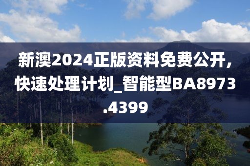 新澳2024正版資料免費(fèi)公開(kāi),快速處理計(jì)劃_智能型BA8973.4399