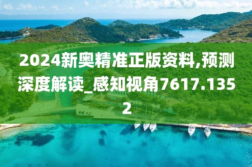 2024新奧精準(zhǔn)正版資料,預(yù)測深度解讀_感知視角7617.1352