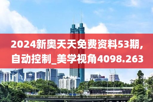 2024新奧天天免費資料53期,自動控制_美學視角4098.263