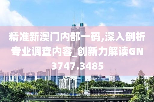 精準(zhǔn)新澳門內(nèi)部一碼,深入剖析專業(yè)調(diào)查內(nèi)容_創(chuàng)新力解讀GN3747.3485