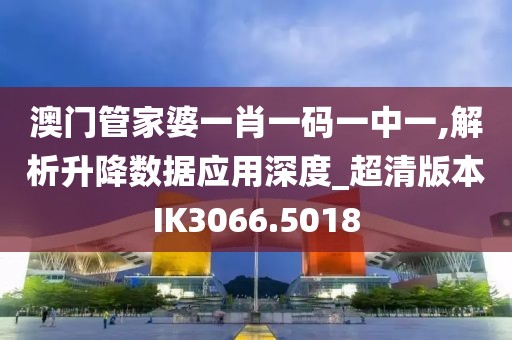 澳門管家婆一肖一碼一中一,解析升降數(shù)據(jù)應用深度_超清版本IK3066.5018