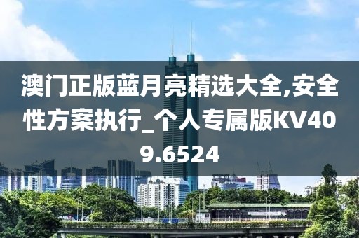 澳門正版藍月亮精選大全,安全性方案執(zhí)行_個人專屬版KV409.6524