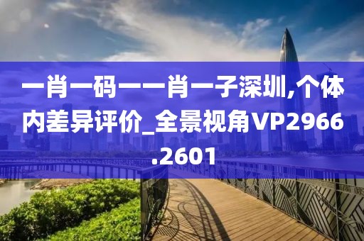 一肖一碼一一肖一子深圳,個(gè)體內(nèi)差異評(píng)價(jià)_全景視角VP2966.2601
