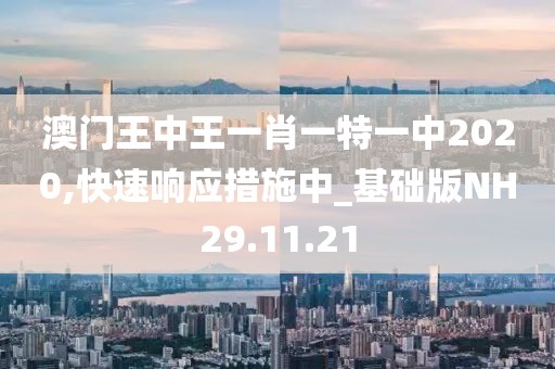 澳門王中王一肖一特一中2020,快速響應(yīng)措施中_基礎(chǔ)版NH29.11.21