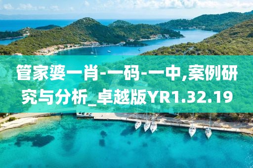 管家婆一肖-一碼-一中,案例研究與分析_卓越版YR1.32.19
