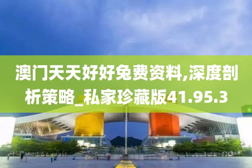 澳門天天好好兔費(fèi)資料,深度剖析策略_私家珍藏版41.95.3