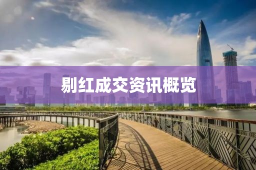 剔紅成交資訊概覽