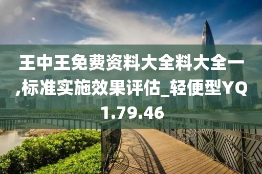 王中王免費資料大全料大全一,標(biāo)準實施效果評估_輕便型YQ1.79.46