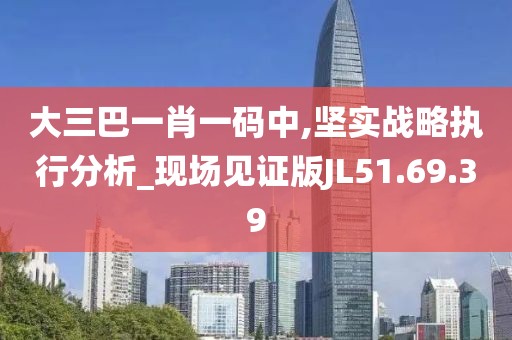 大三巴一肖一碼中,堅實戰(zhàn)略執(zhí)行分析_現(xiàn)場見證版JL51.69.39