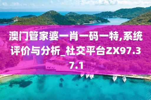 澳門管家婆一肖一碼一特,系統(tǒng)評價(jià)與分析_社交平臺ZX97.37.1