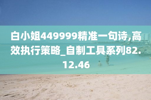 白小姐449999精準(zhǔn)一句詩(shī),高效執(zhí)行策略_自制工具系列82.12.46