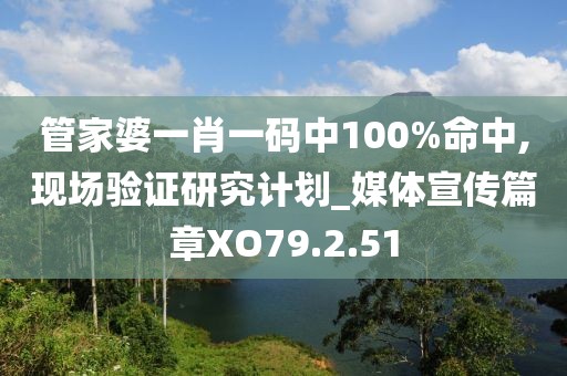 管家婆一肖一碼中100%命中,現(xiàn)場(chǎng)驗(yàn)證研究計(jì)劃_媒體宣傳篇章XO79.2.51