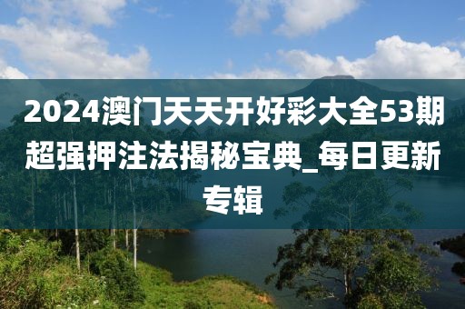2024澳門天天開好彩大全53期超強押注法揭秘寶典_每日更新專輯