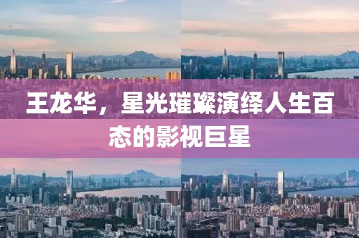 王龍華，星光璀璨演繹人生百態(tài)的影視巨星