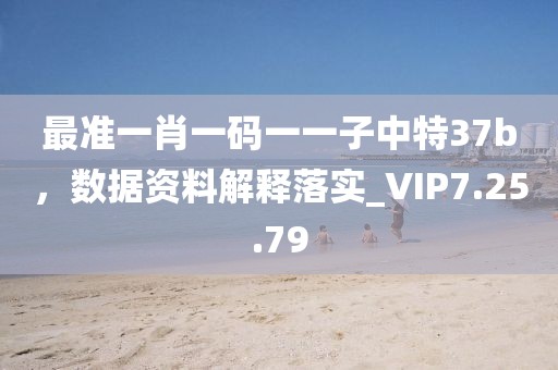 最準一肖一碼一一子中特37b，數(shù)據(jù)資料解釋落實_VIP7.25.79