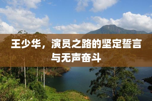 王少華，演員之路的堅定誓言與無聲奮斗