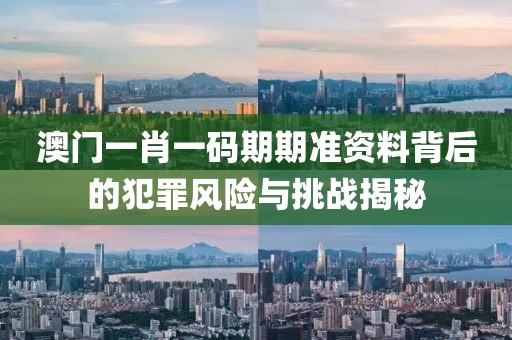 澳門一肖一碼期期準資料背后的犯罪風險與挑戰(zhàn)揭秘