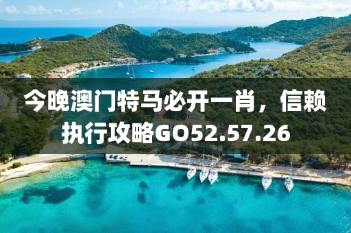 今晚澳門(mén)特馬必開(kāi)一肖，信賴執(zhí)行攻略GO52.57.26