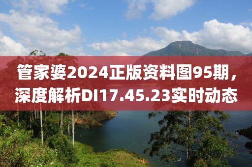 管家婆2024正版資料圖95期，深度解析DI17.45.23實時動態(tài)
