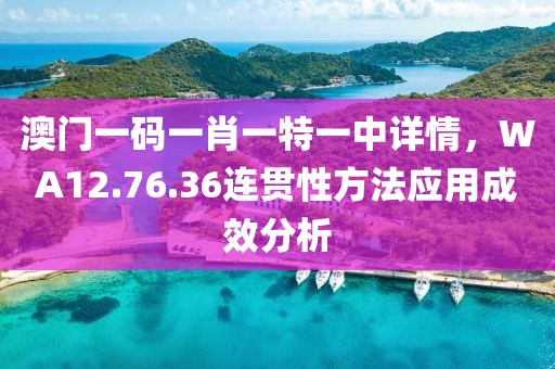 澳門一碼一肖一特一中詳情，WA12.76.36連貫性方法應(yīng)用成效分析
