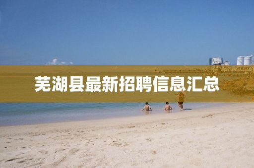 蕪湖縣最新招聘信息匯總