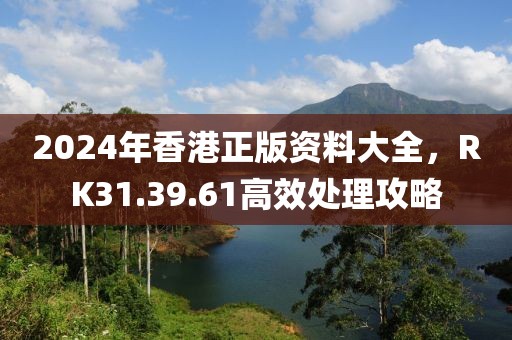 2024年香港正版資料大全，RK31.39.61高效處理攻略