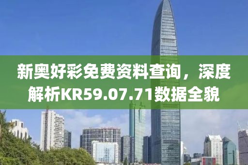新奧好彩免費資料查詢，深度解析KR59.07.71數(shù)據(jù)全貌