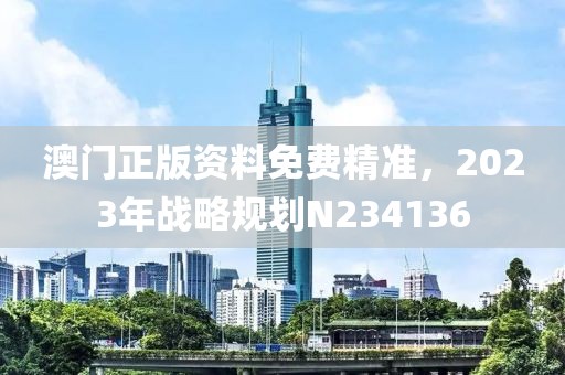 澳門正版資料免費精準(zhǔn)，2023年戰(zhàn)略規(guī)劃N234136