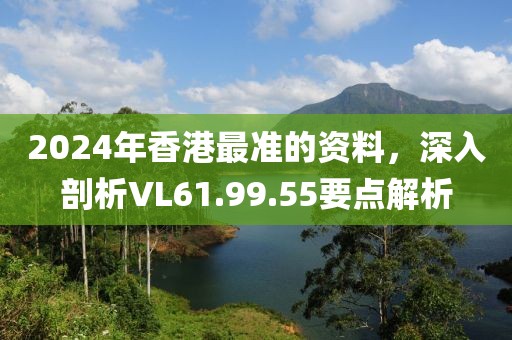 2024年香港最準(zhǔn)的資料，深入剖析VL61.99.55要點(diǎn)解析
