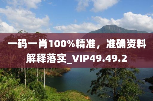 一碼一肖100%精準(zhǔn)，準(zhǔn)確資料解釋落實_VIP49.49.2