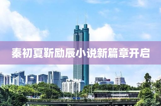 秦初夏靳勵辰小說新篇章開啟