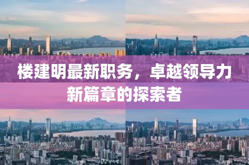 樓建明最新職務(wù)，卓越領(lǐng)導(dǎo)力新篇章的探索者