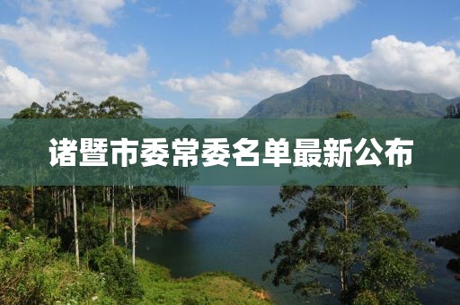 諸暨市委常委名單最新公布