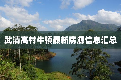 武清高村牛鎮(zhèn)最新房源信息匯總