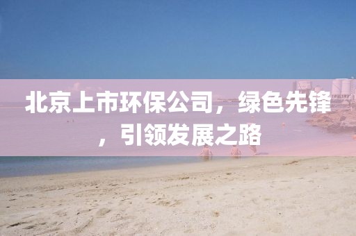 北京上市環(huán)保公司，綠色先鋒，引領(lǐng)發(fā)展之路