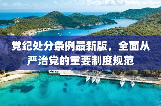 黨紀處分條例最新版，全面從嚴治黨的重要制度規(guī)范