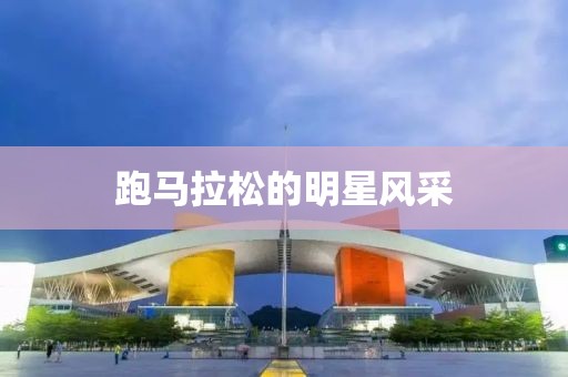 跑馬拉松的明星風(fēng)采