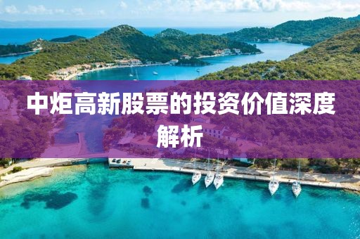 中炬高新股票的投資價(jià)值深度解析