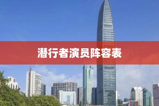 潛行者演員陣容表