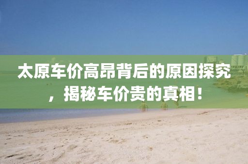 太原車價高昂背后的原因探究，揭秘車價貴的真相！
