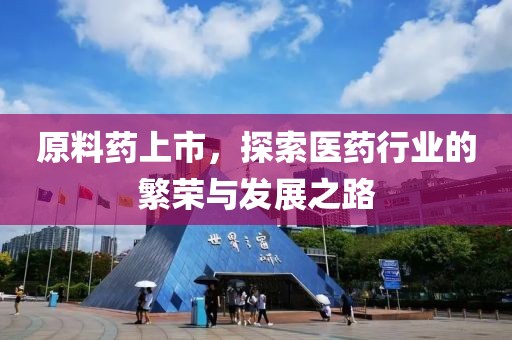原料藥上市，探索醫(yī)藥行業(yè)的繁榮與發(fā)展之路